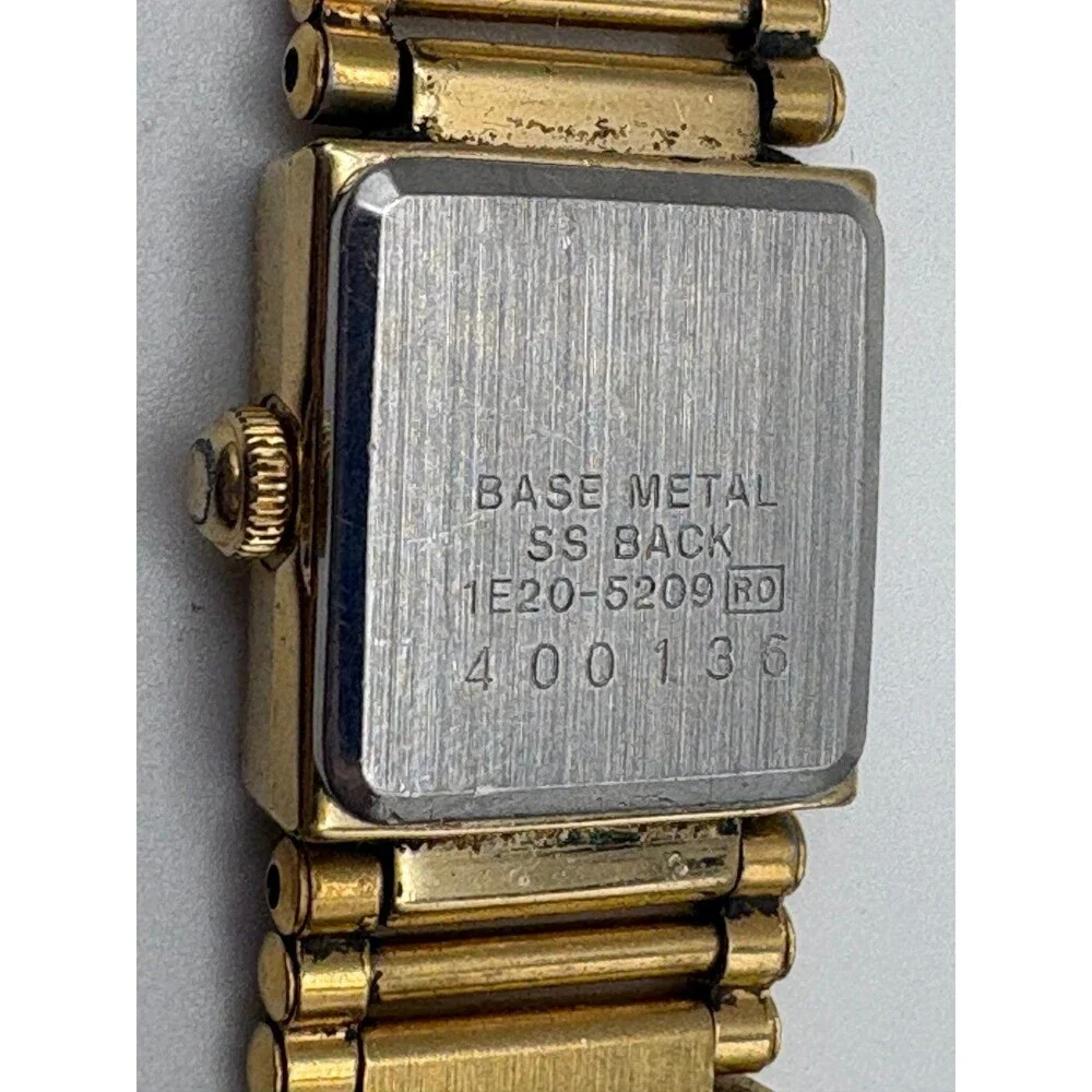 Vintage Seiko 1E20-5209 Gold Quartz Dress Watch. Working/Cute!